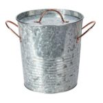 Διακόσμηση & Οργάνωση Μπαλκονιού Ice Bucket Zinc Metal With Lid Fz1000800