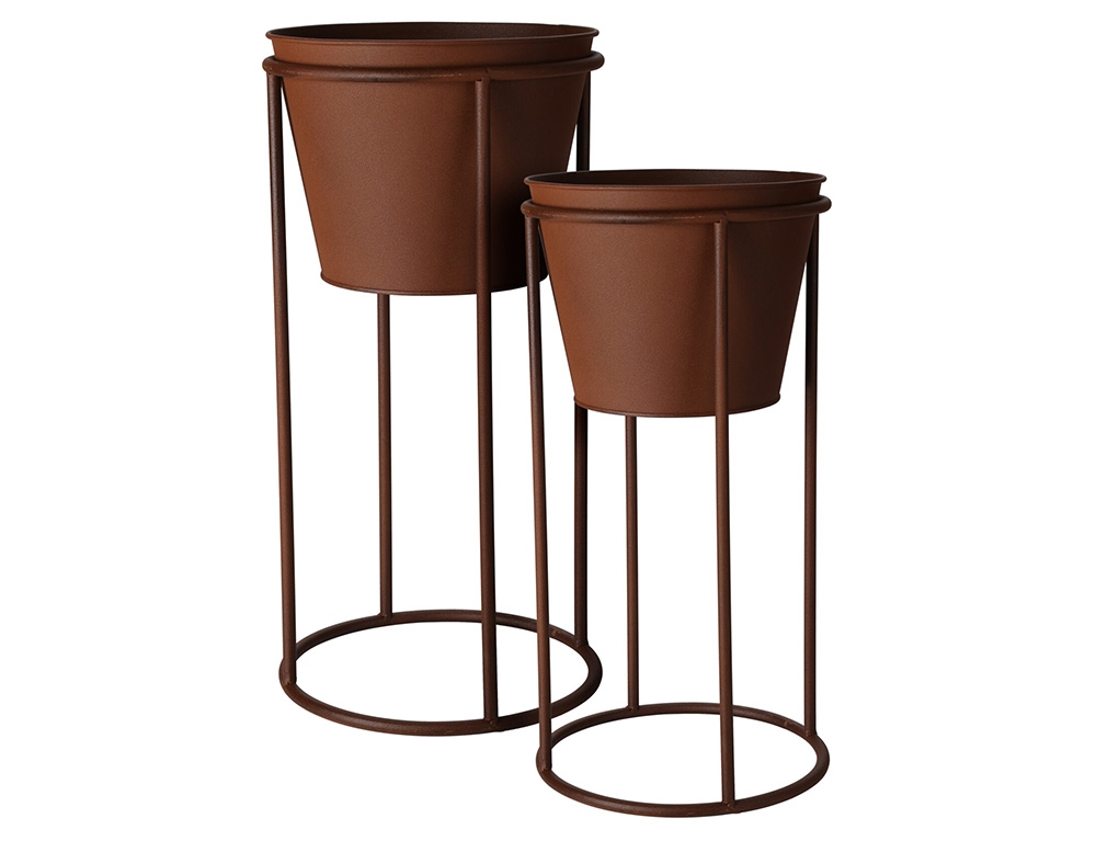 Διακόσμηση & Οργάνωση Μπαλκονιού Plant Holder On Stand Set 2Pcs Fz1000950