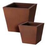Διακόσμηση & Οργάνωση Μπαλκονιού Planter Metal Square Shape Fz1001020