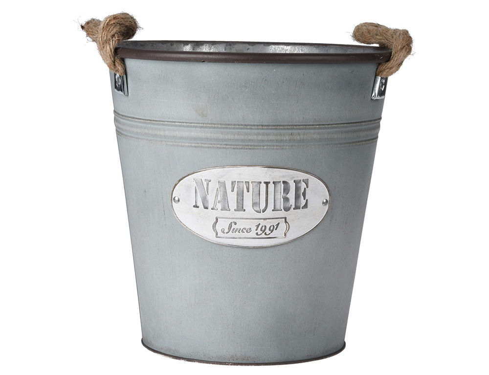 Διακόσμηση & Οργάνωση Μπαλκονιού Planter Zinc Green 26X26Cm Fz3000660