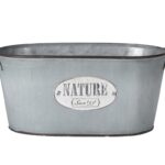 Διακόσμηση & Οργάνωση Μπαλκονιού Planter Zinc Oval Fz3000680
