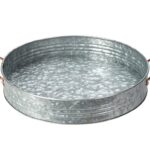 Διακόσμηση & Οργάνωση Μπαλκονιού Serving Tray Zinc Metal Handle Fz1000820