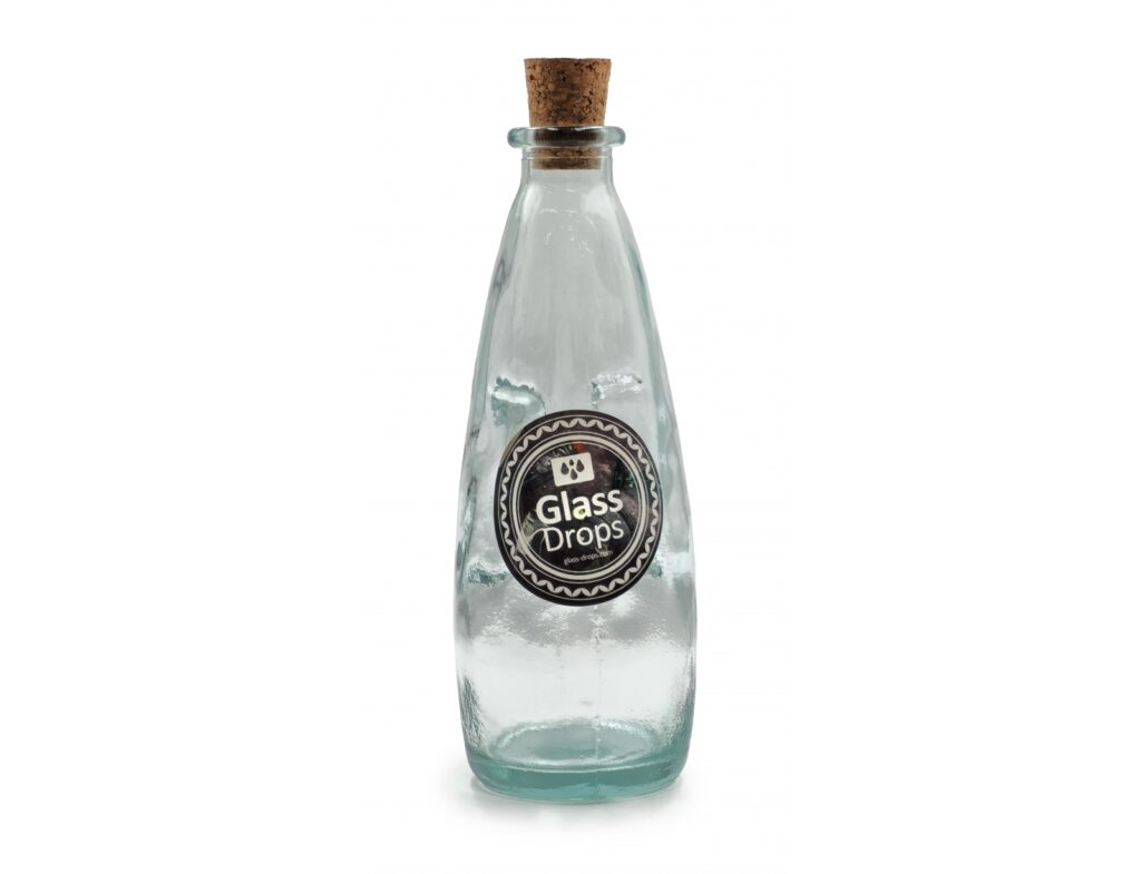 Διακόσμηση Σε Γυάλινο Design Bazo Glass Drops Sac Me Πωμα 300Cc 18Cm