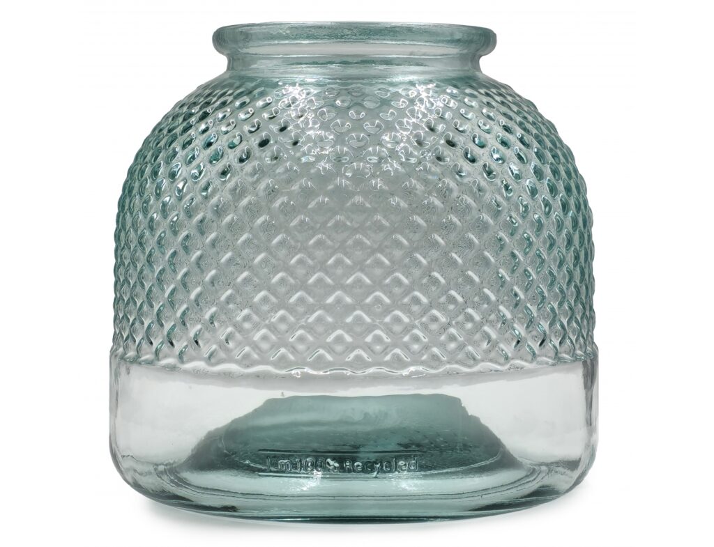 Διακόσμηση Σε Γυάλινο Design Bazo Κηροπηγιο Glass Drops Diamante 24Cm