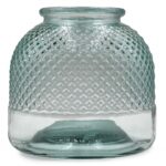 Διακόσμηση Σε Γυάλινο Design Bazo Κηροπηγιο Glass Drops Diamante 24Cm