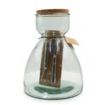 Διακόσμηση Σε Γυάλινο Design Bottle Glass Drops Green Terrarium Me Εργαλεια 34