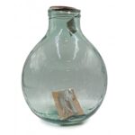 Διακόσμηση Σε Γυάλινο Design Bottle Glass Drops Green Terrarium Me Εργαλεια 46C