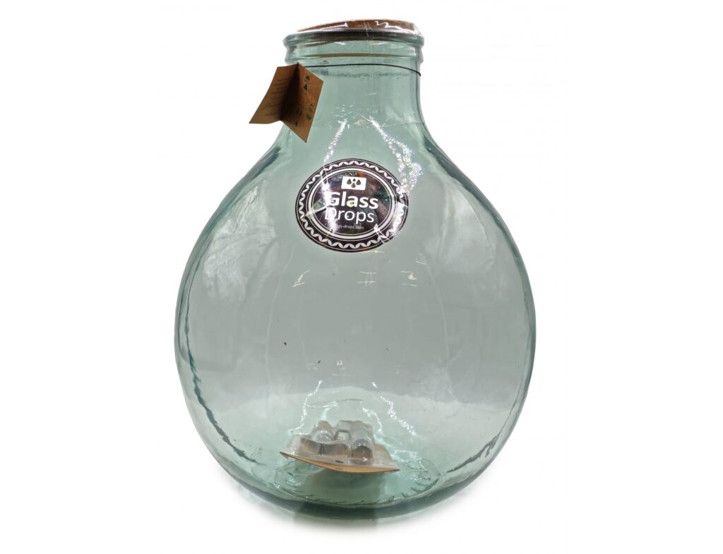 Διακόσμηση Σε Γυάλινο Design Bottle Glass Drops Green Terrarium Me Εργαλεια 46C
