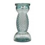 Διακόσμηση Σε Γυάλινο Design Κηροπηγιο Glass Drops Diamante 28Cm