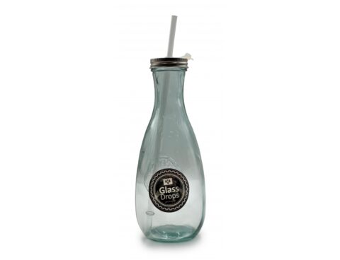 Διακόσμηση Σε Γυάλινο Design Μπουκαλι Glass Drops Authentic 600Cc Me Καλαμακι
