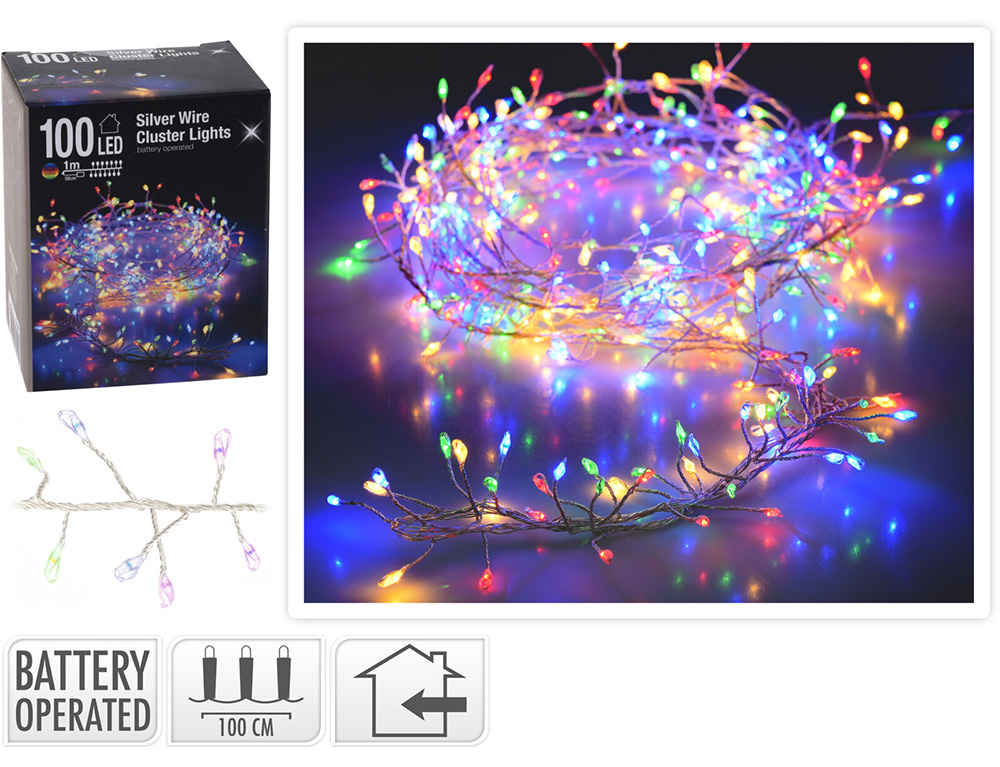Διακοσμητικά Λαμπάκια Led Silverwire 100Led Cluster Ax8717400