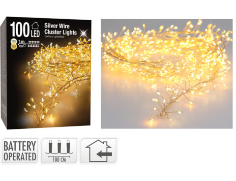 Διακοσμητικά Λαμπάκια Led Silverwire 100Led Cluster Ax8717600