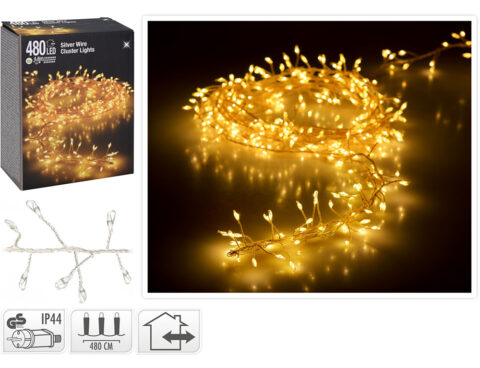 Διακοσμητικά Λαμπάκια Led Silverwire 480Led Ww Cluster Ax8717040