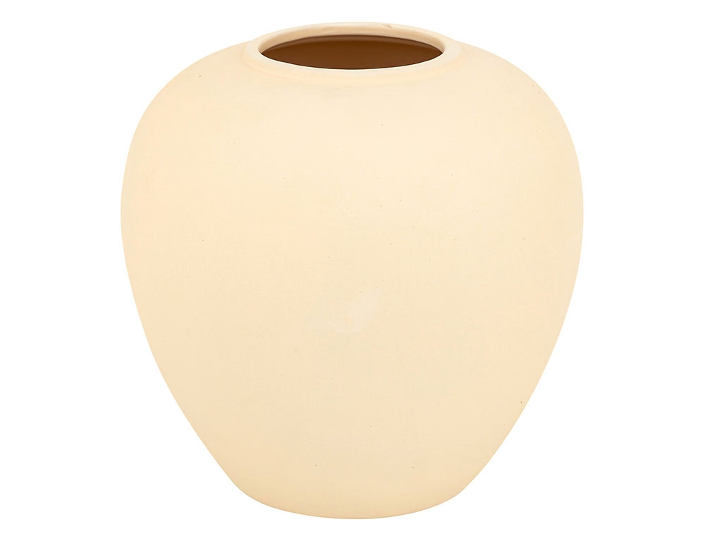 Διακόσμητικά Στοιχεία Vase Crmq Boule Rily Beige H22