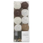 Διακοσμητικές Γιρλάντες Led 10 Led Ball String Lights Brown Shades La10065