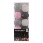 Διακοσμητικές Γιρλάντες Led 10 Led Ball String Lights Greypink Shades La10067