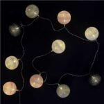 Διακοσμητικές Γιρλάντες Led 10 Led Ball String Lights Greypink Shades La10067