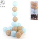 Διακοσμητικές Γιρλάντες Led 20 Led Ball String Lights Golden Blue Shades La100