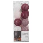 Διακοσμητικές Γιρλάντες Led 20 Led Ball String Lights Redpink Shades La10053