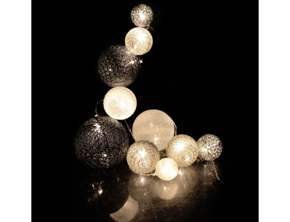 Διακοσμητικές Γιρλάντες Led Grey Multisize 10 Led Garland 100Cm La10297