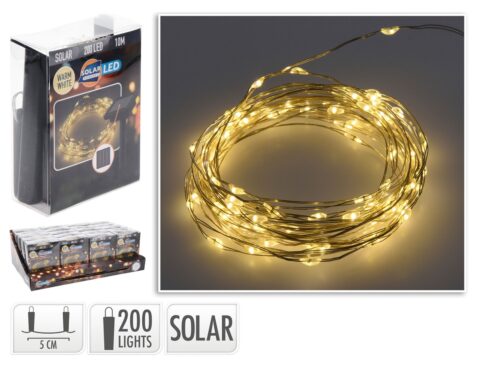 Διακοσμητικές Γιρλάντες Led Solar Wire Lighting 200Led Cz6540100