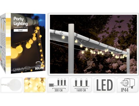 Διακοσμητικές Γιρλάντες Led String Lights Tent 80Led Ww Ax8779250