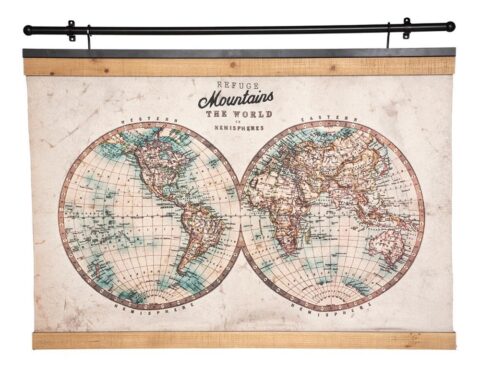 Διακοσμητικοί Πίνακες Hang Canvas World Wild 100X78 182112