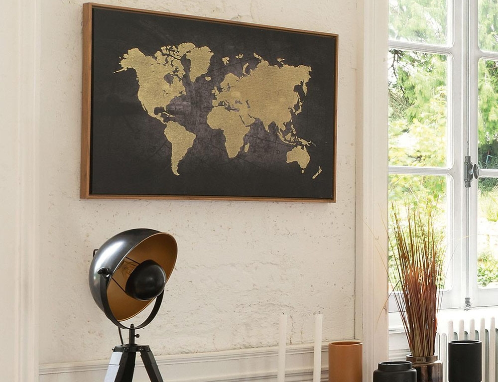 Διακοσμητικοί Πίνακες World Frame Foil Canvas 58X88 Atmosphera 162269