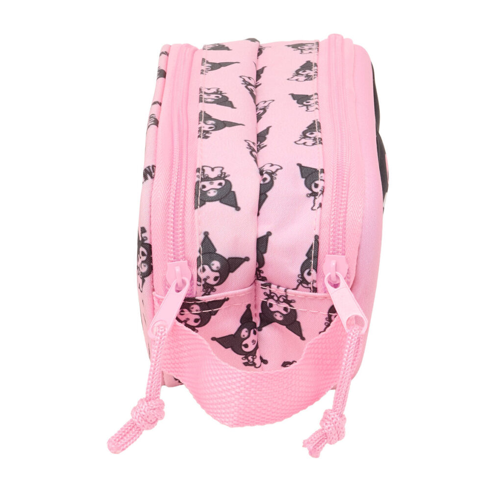 Διπλή Κασετίνα Kuromi Ροζ 21 x 8 x 6 cm