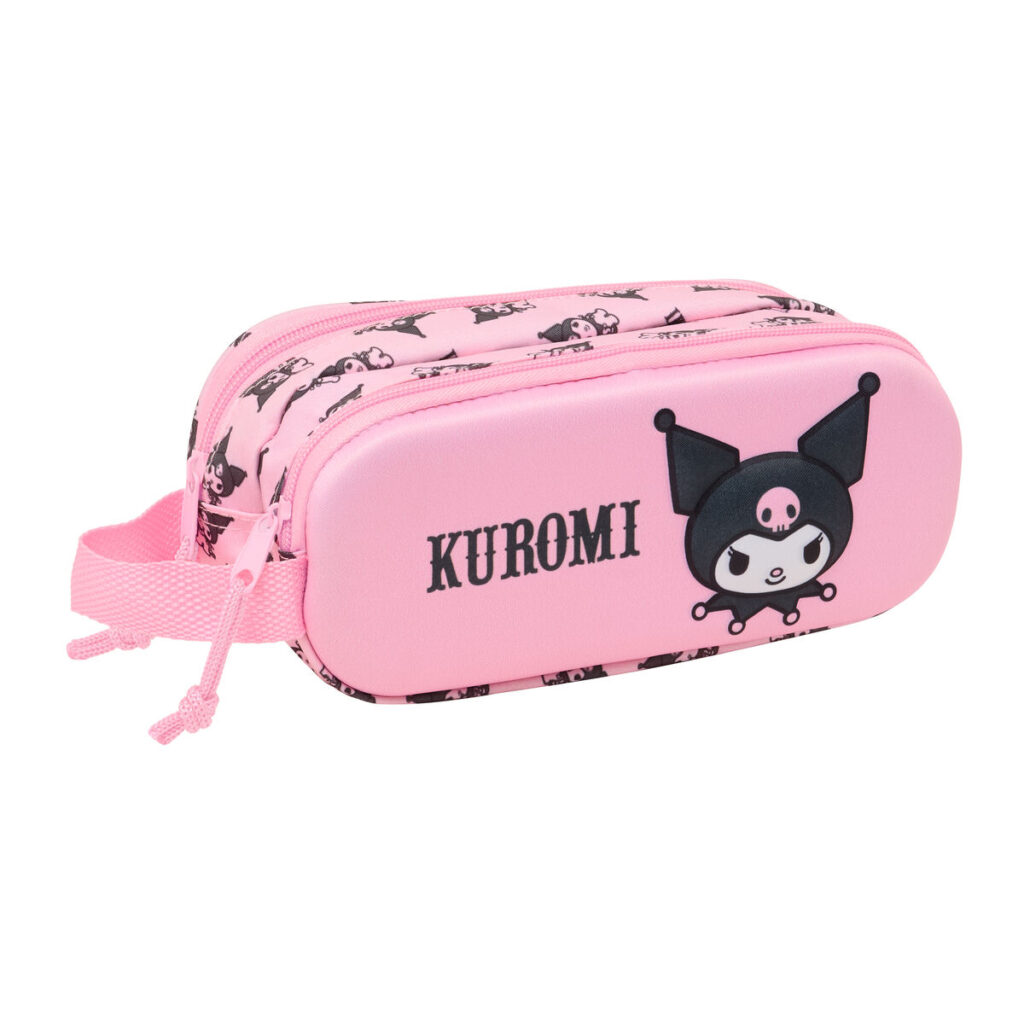Διπλή Κασετίνα Kuromi Ροζ 21 x 8 x 6 cm