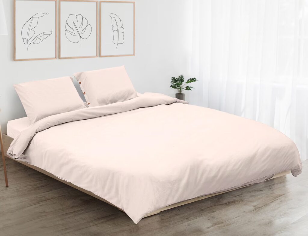 Διπλή Παπλωματοθήκη & 2 Μαξιλαροθήκες Heinner Home Hr-3Bed-Bej