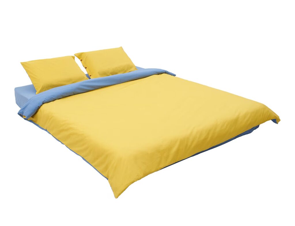 Διπλή Παπλωματοθήκη & 2 Μαξιλαροθήκες Heinner Home Hr-3Bed-Ylw