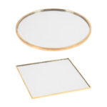Δίσκοι Deco Plate Mirror 10Cm Gold 2Ass Acc681490