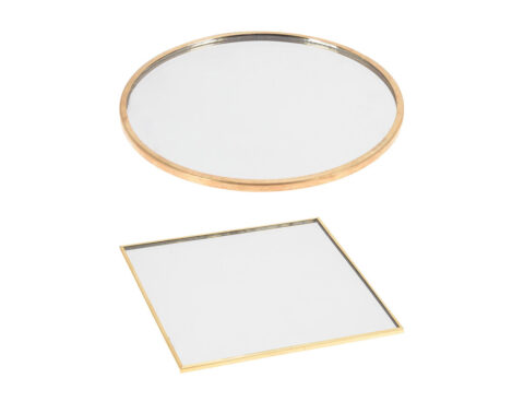 Δίσκοι Deco Plate Mirror 10Cm Gold 2Ass Acc681490