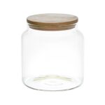 Δοχεία Τροφίμων Bocal De Conservation Verre Couvercle Bois 1.9L M4