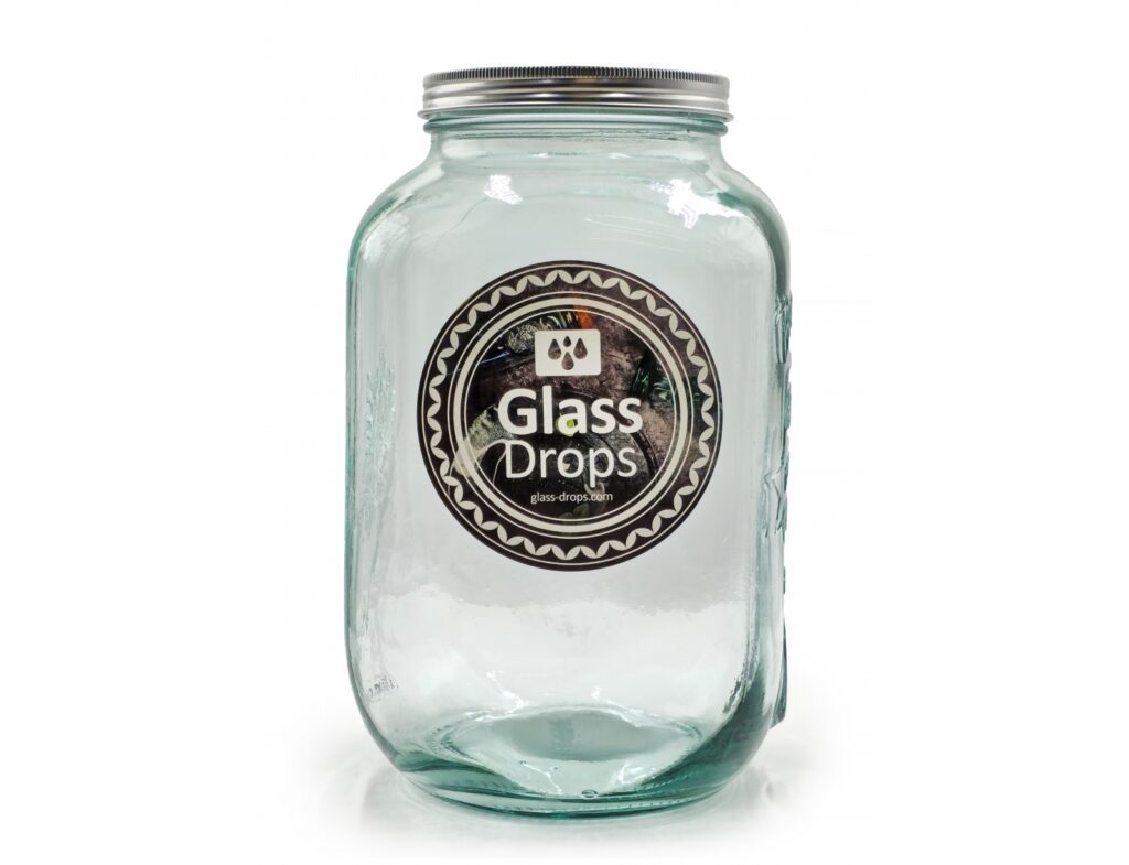 Δοχεία Τροφίμων Δοχειο Glass Drops Me Καπακι Authentic Est.1896 4L