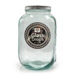 Δοχεία Τροφίμων Δοχειο Glass Drops Me Καπακι Authentic Est.1896 4L