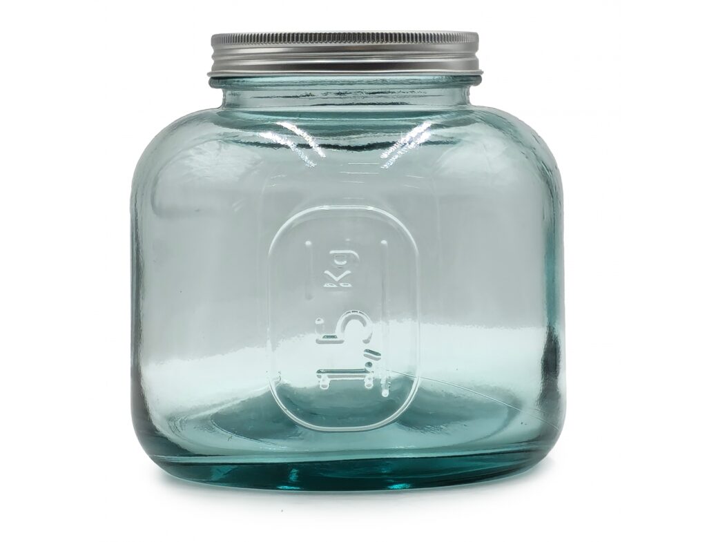 Δοχεία Τροφίμων Δοχειο Me Καπακι Glass Drops Storage 1,5L 15Cm