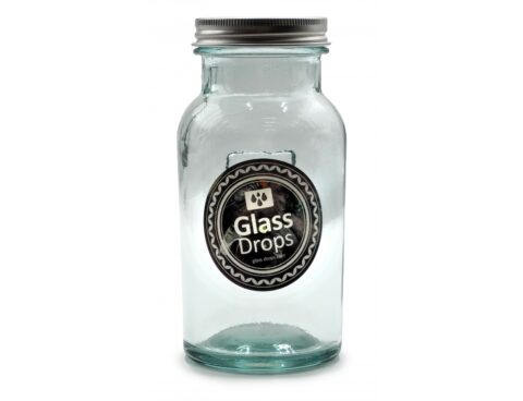 Δοχεία Τροφίμων Δοχειο Me Καπακι Glass Drops Storage 250Cc 14Cm