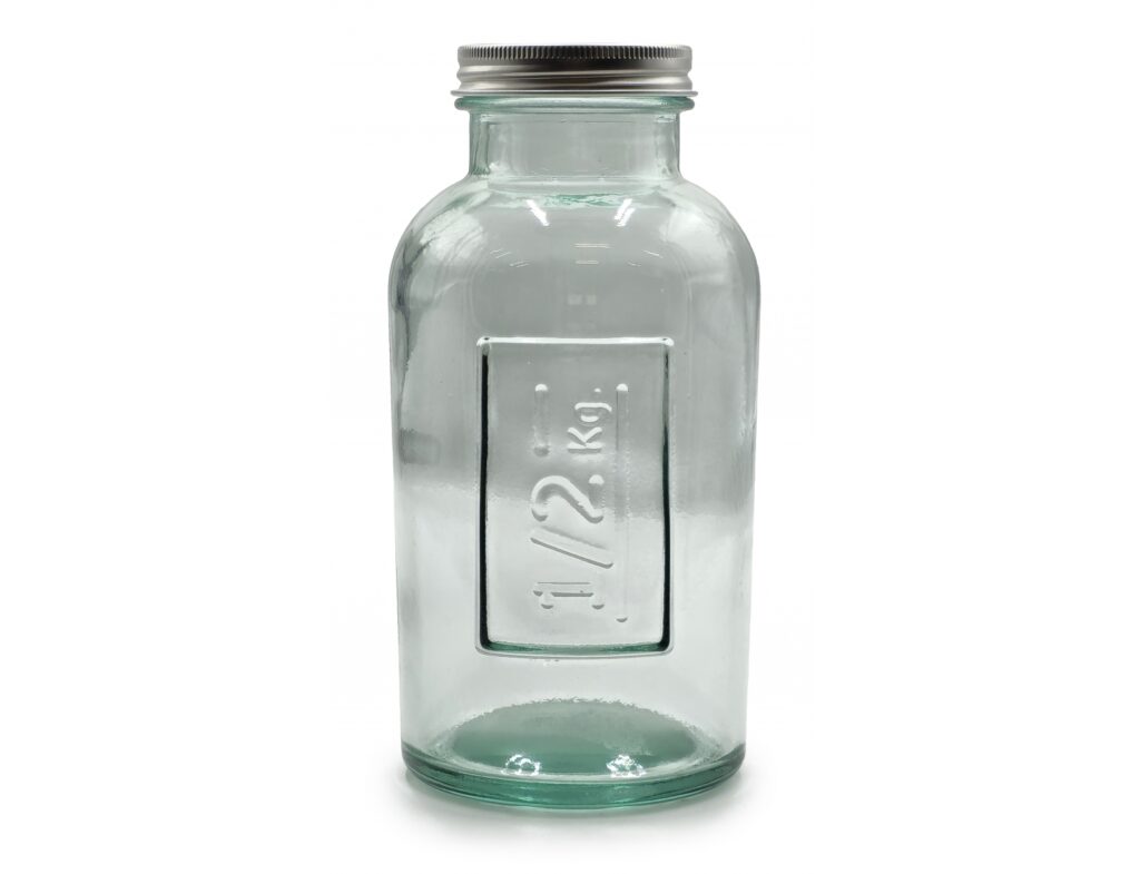 Δοχεία Τροφίμων Δοχειο Me Καπακι Glass Drops Storage 500Cc 17Cm