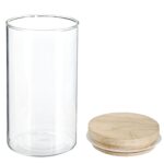 Δοχεία Τροφίμων Jar Glass+Wood 1L Hermet 135027