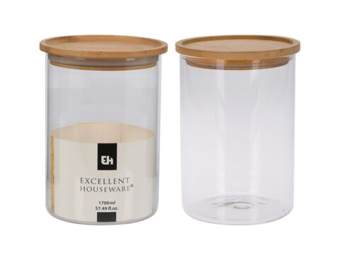 Δοχεία Τροφίμων Storage Jar 1700Ml With Lid Cd1002350