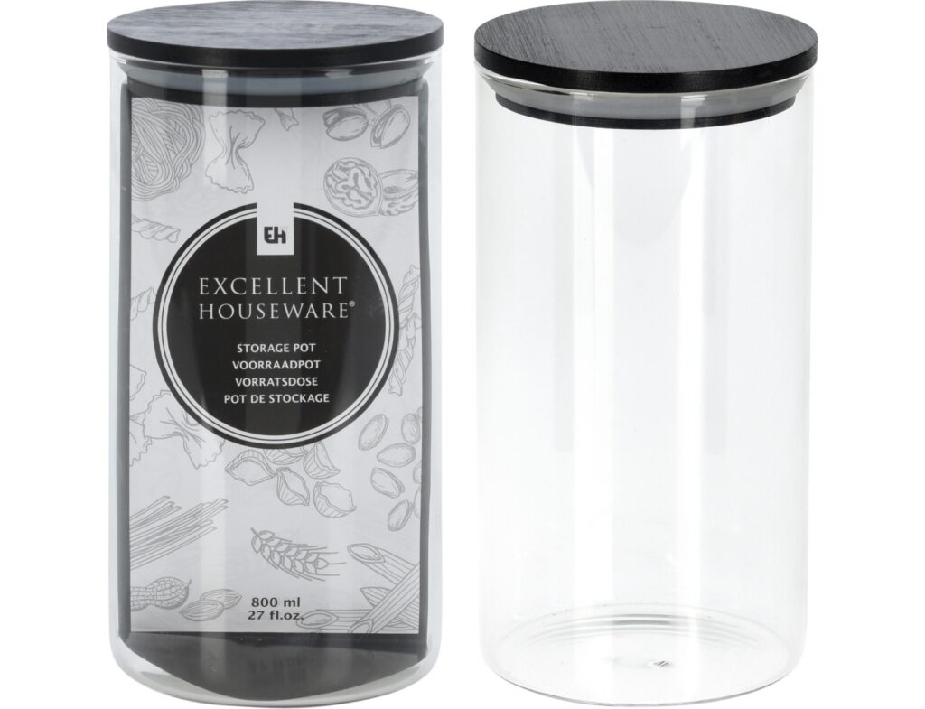 Δοχεία Τροφίμων Storage Jar 800Ml With Lid Cd1002500