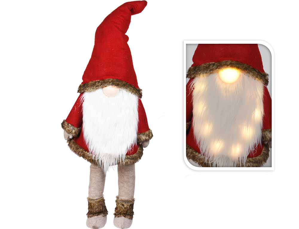 Εορταστική Διακόσμηση Μεγάλου Μεγέθους Gnome With Long Beard And Led Caa727100