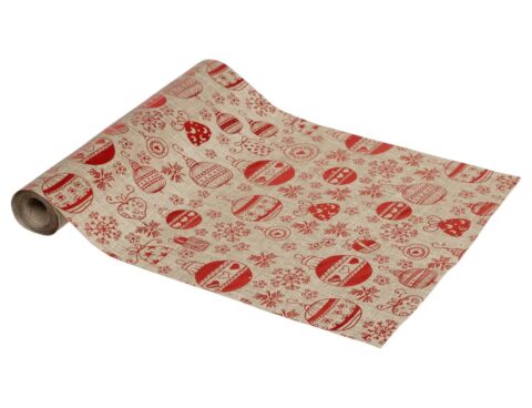 Εορταστικό Τραπέζι Jute Fabric Roll Red 28X300 Atmosphera 191477