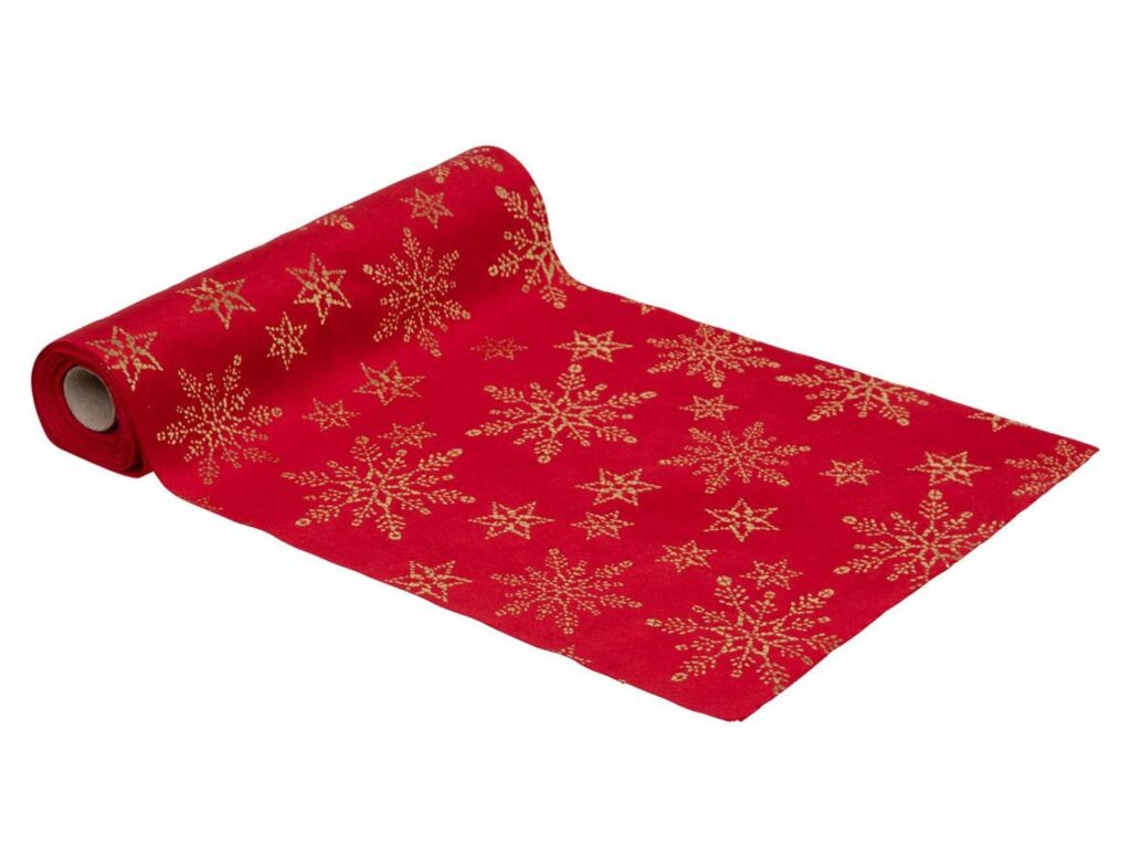 Εορταστικό Τραπέζι Red Velvet Tablerunner 28X300 Atmosphera 191472