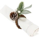 Εορταστικό Τραπέζι Snow Branch Napkin Ring X2 Atmosphera 199210