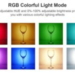 Επαναφορτιζόμενος φακός κάμερας LED - Multicolor - D12S - 812914