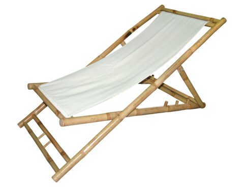 Έπιπλα Κήπου & Βεράντας Beach Chair Bamboo Canvas Cloth Lesli Living 41275
