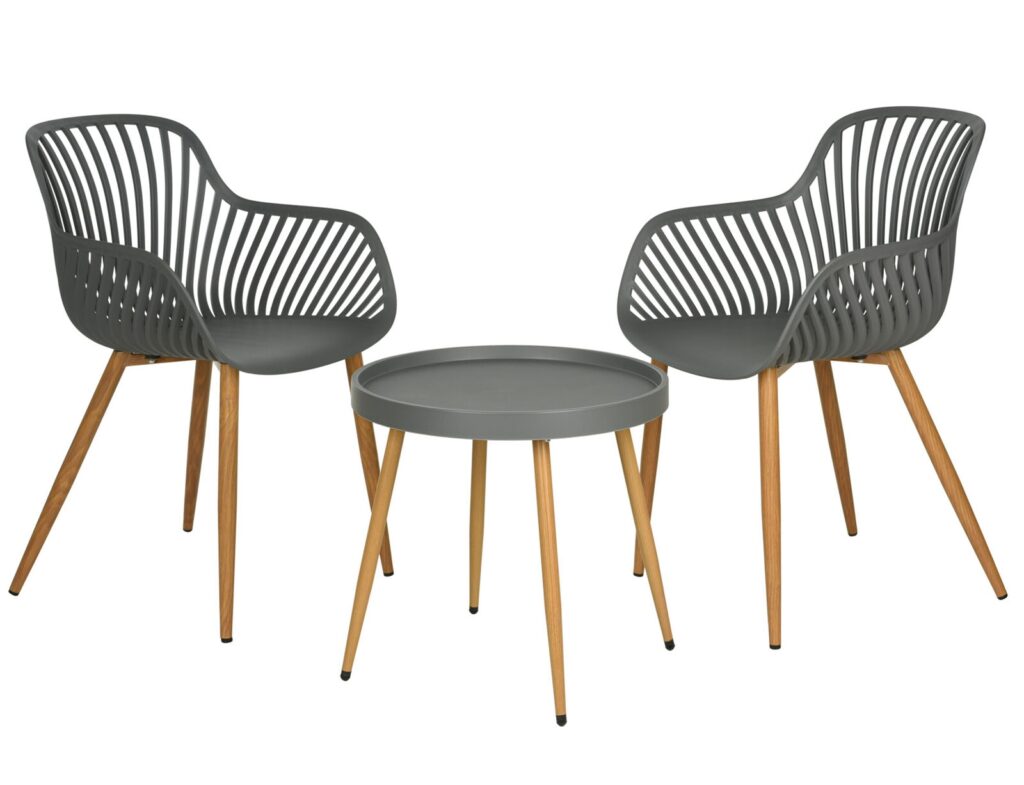 Έπιπλα Κήπου & Βεράντας Garden Set 3Pcs Grey Grs Pp Lf2000060